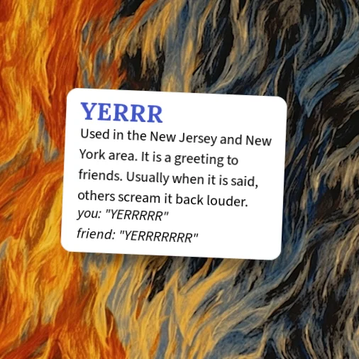 Yerrrr Urban Dictionary: YERRR