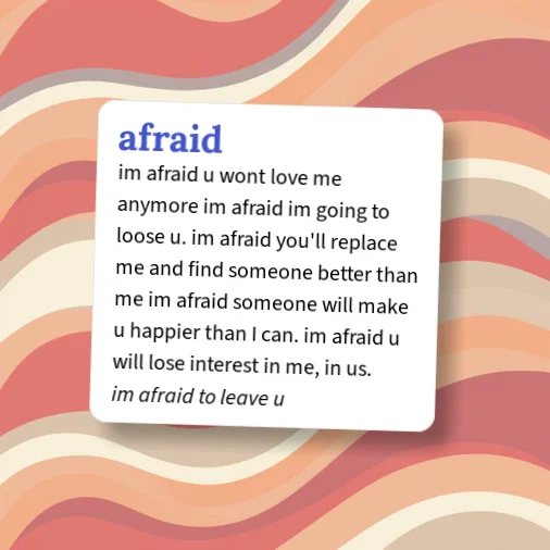 Afraid Def Urban Dictionary: afraid