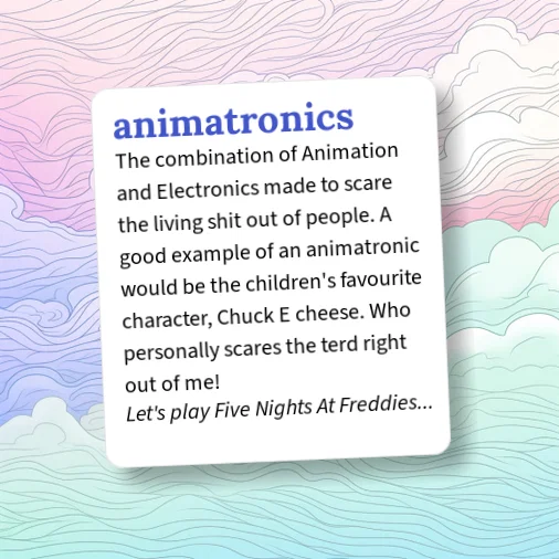 Animatronics Definition Urban Dictionary: animatronics