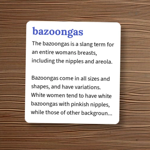 Bazonkas Urban Dictionary: bazoongas
