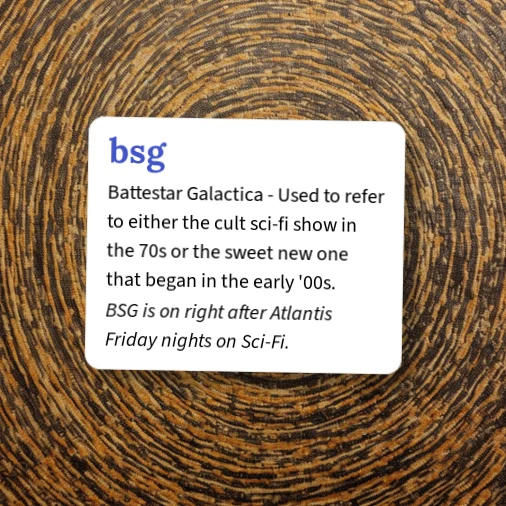 Urban Dictionary: bsg