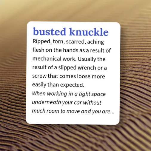 Dictionary Move Urban Dictionary: busted knuckle