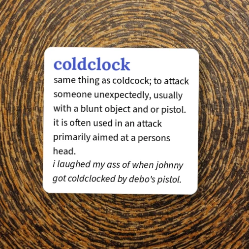Coldclock Urban Dictionary: coldclock