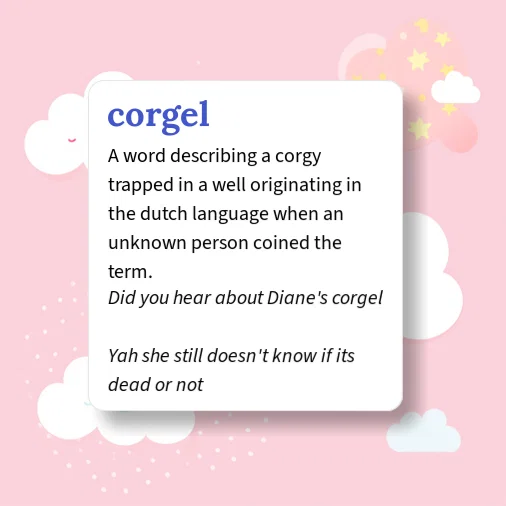 Corigel Urban Dictionary: corgel