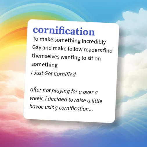 Cornify Example Urban Dictionary: cornification
