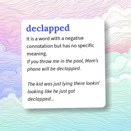 Decapped Urban Dictionary: decapped