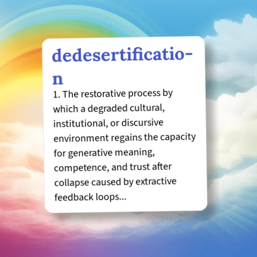 Destratification Def Urban Dictionary: dedesertification