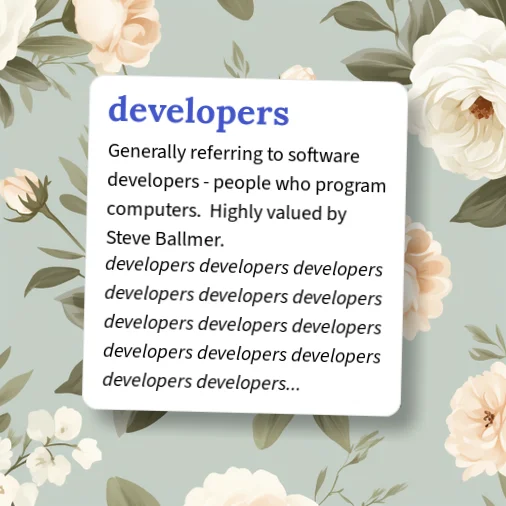 Developer Dictionary Urban Dictionary: developers