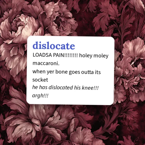 Dislocation Examples Indigenous Urban Dictionary: dislocate