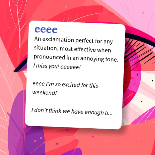 Urban Dictionary: eeee