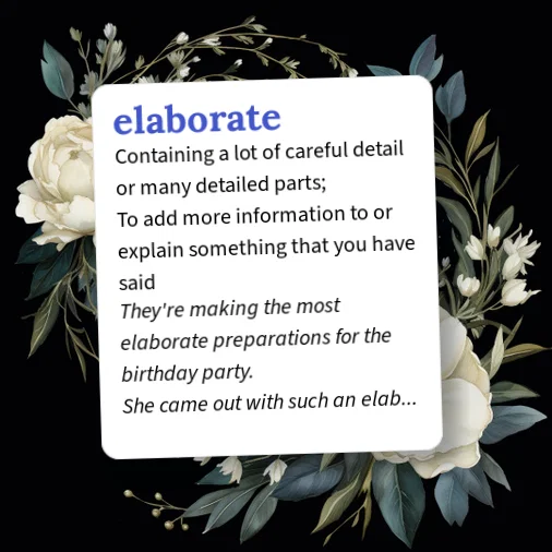 Elaborate Definition Examples Urban Dictionary: elaborate