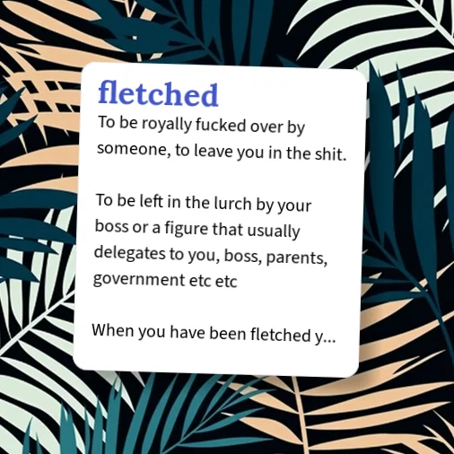 Fletcherized Urban Dictionary: fletched