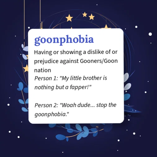 Goon Example Urban Dictionary: goonphobia