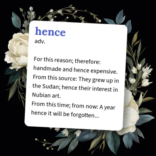 Hence Signifies Urban Dictionary: hence