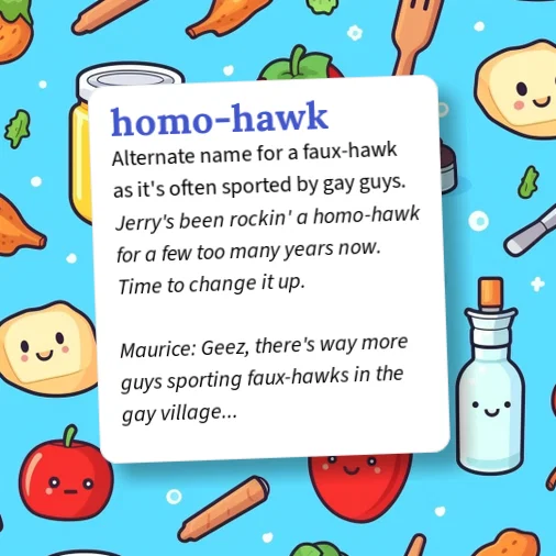 Queer Hawk Urban Dictionary: homo-hawk