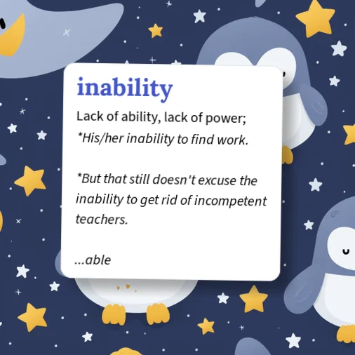 Urban Dictionary: inabilty