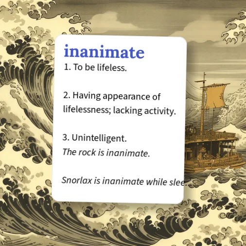 Urban Dictionary: inanimate