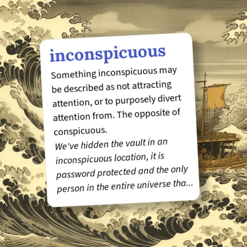 Inconspicuous Sign Urban Dictionary: inconspicuous