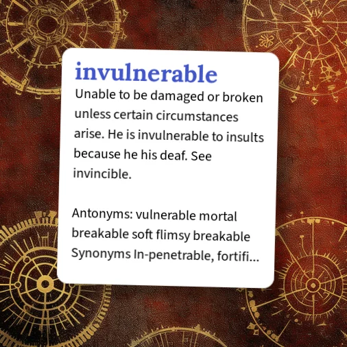 Invulnerability Definition Urban Dictionary: invulnerable