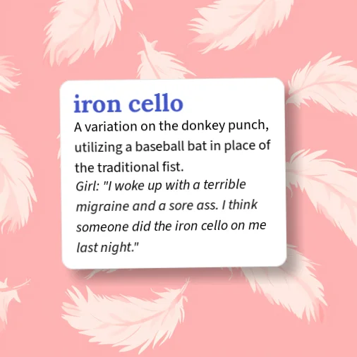 Urban Dictionary: iron cello
