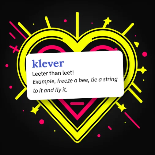 Leet Example Urban Dictionary: klever