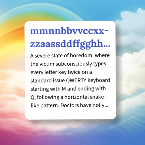 Urban Dictionary: mmnnnbbvvccxxzzaassd
