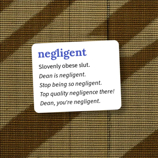 Frowzy Example Urban Dictionary: negligent