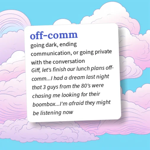 Off Comm Urban Dictionary: off-comm