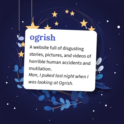 Gogrish Urban Dictionary: ogorish