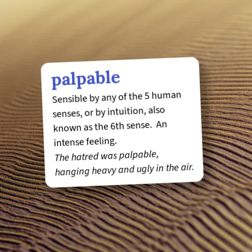Palpablew Urban Dictionary: palpable