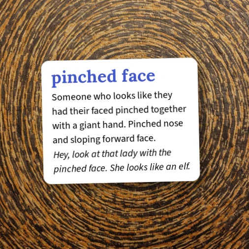 Pinched Face Shape Example Urban Dictionary: pinched-face