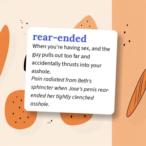 To The Rear Of Urban Dictionary: rear-ended