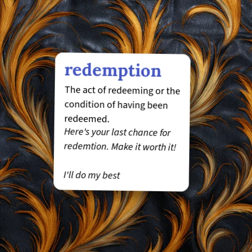 Redeem Dictionary Urban Dictionary: redemption