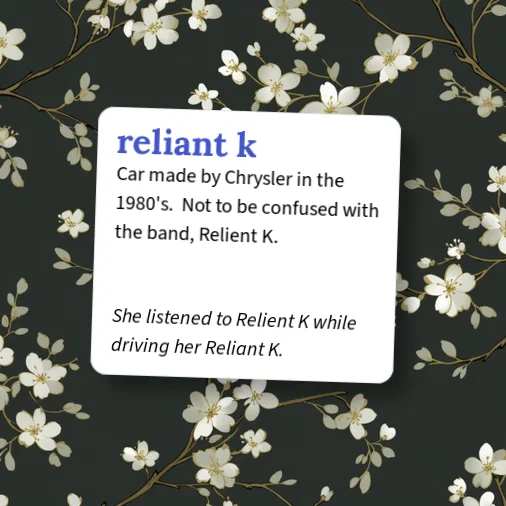 Reliant Example Urban Dictionary: Reliant