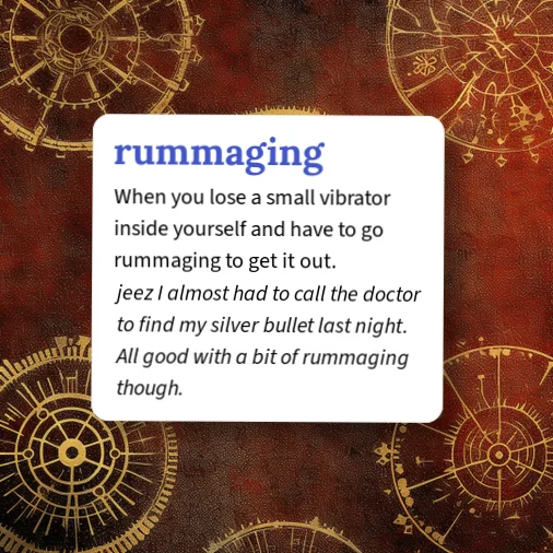 Urban Dictionary: rummaging