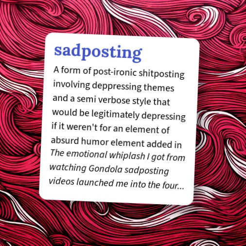 Sadest Post Urban Dictionary: sadposting