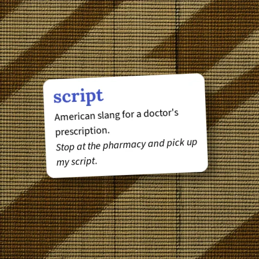 Urban Dictionary: script