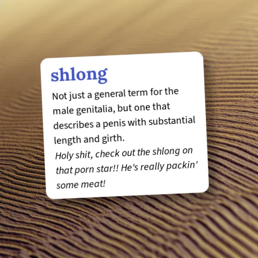 Shlong Urban Dictionary: shlong