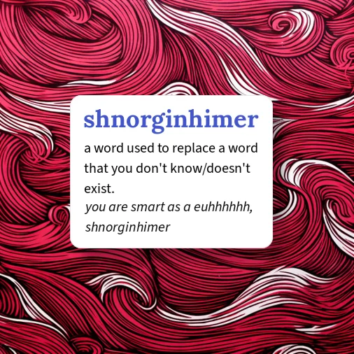 Urban Dictionary: shnirg