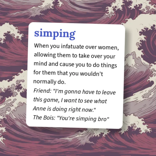 Simping Over Objects Urban Dictionary: simping