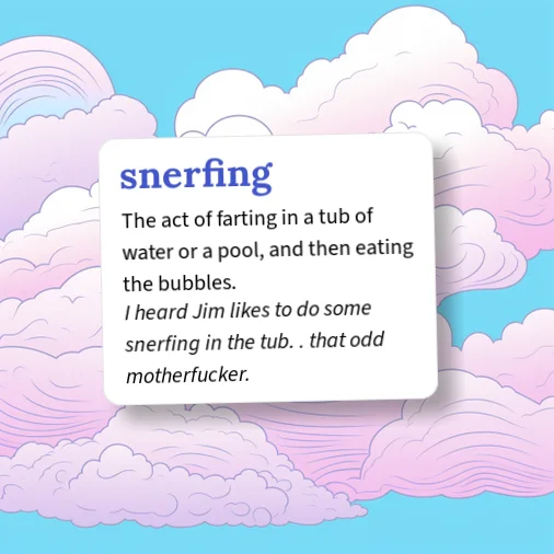 Snerging Urban Dictionary: snerfing