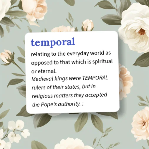 Temporal Adjective Example Urban Dictionary: temporal