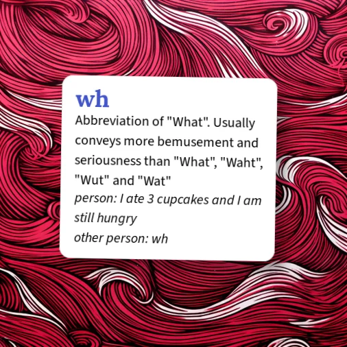 Wat Example Urban Dictionary: wh