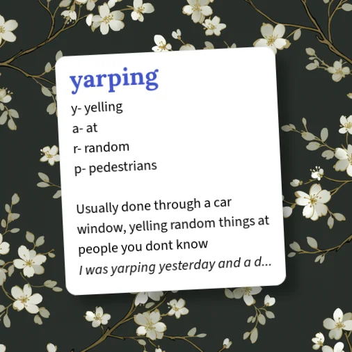 Yapping Definition Urban Dictionary: yarping
